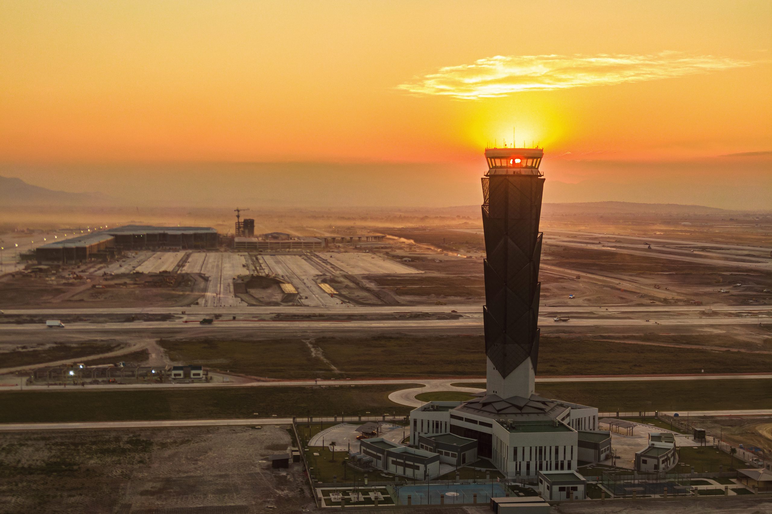 Traffic control tower of AIFA MEX airport